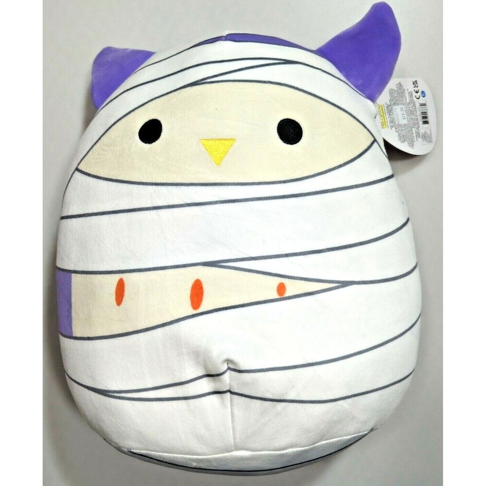 SQUISHMALLOWS Mummy Owl 12" HOLLY Medium Plush‎ HALLOWEEN 2021 NWT